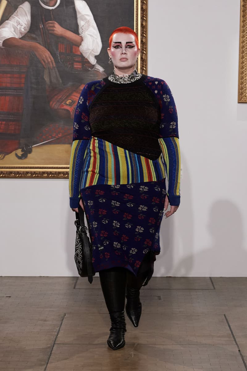 펑크 록의 영향이 가득한 마린 세레 2022 FW 컬렉션 런웨이, 마린 세르, 초승달 패턴, 펑크