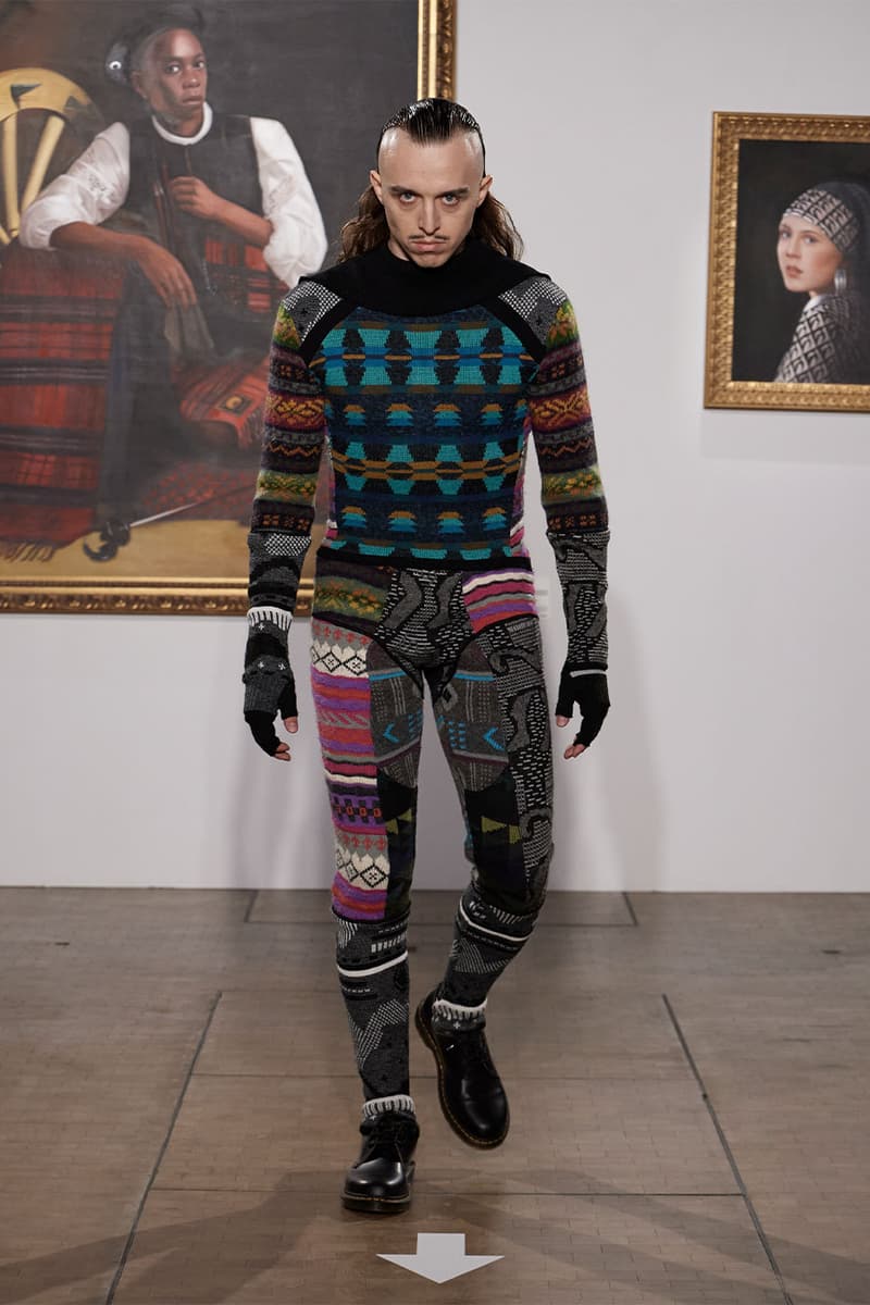 펑크 록의 영향이 가득한 마린 세레 2022 FW 컬렉션 런웨이, 마린 세르, 초승달 패턴, 펑크