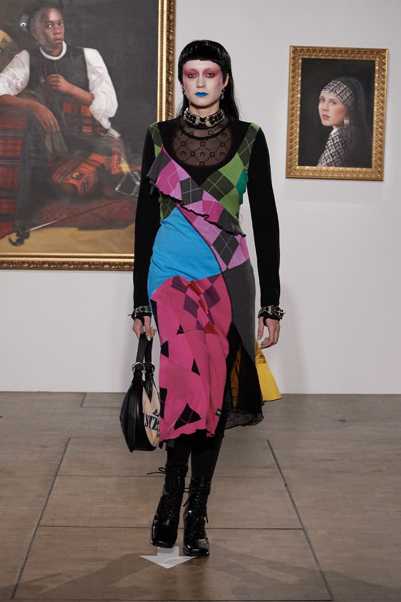 펑크 록의 영향이 가득한 마린 세레 2022 FW 컬렉션 런웨이, 마린 세르, 초승달 패턴, 펑크