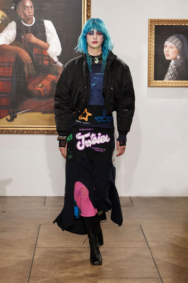 펑크 록의 영향이 가득한 마린 세레 2022 FW 컬렉션 런웨이, 마린 세르, 초승달 패턴, 펑크