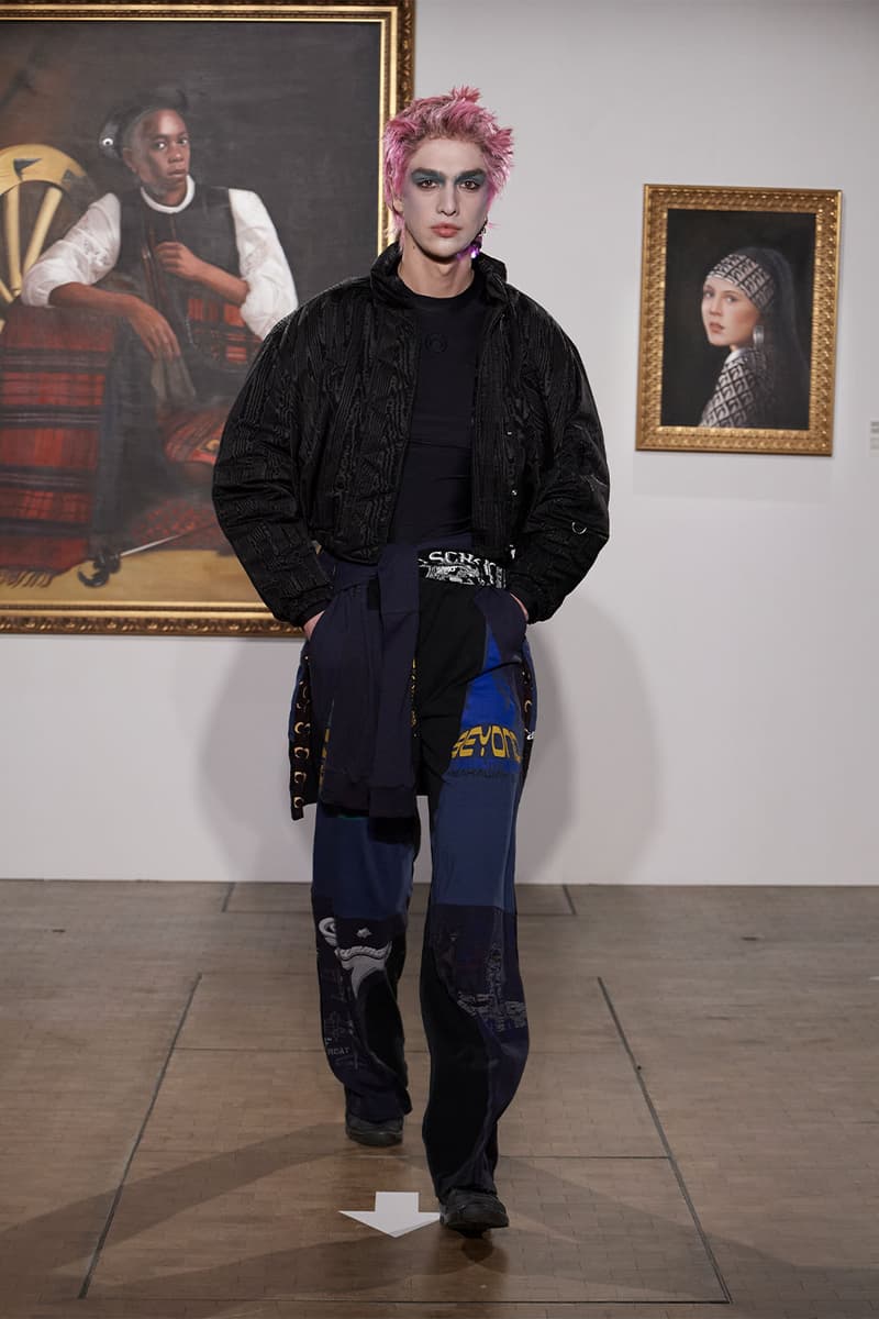 펑크 록의 영향이 가득한 마린 세레 2022 FW 컬렉션 런웨이, 마린 세르, 초승달 패턴, 펑크