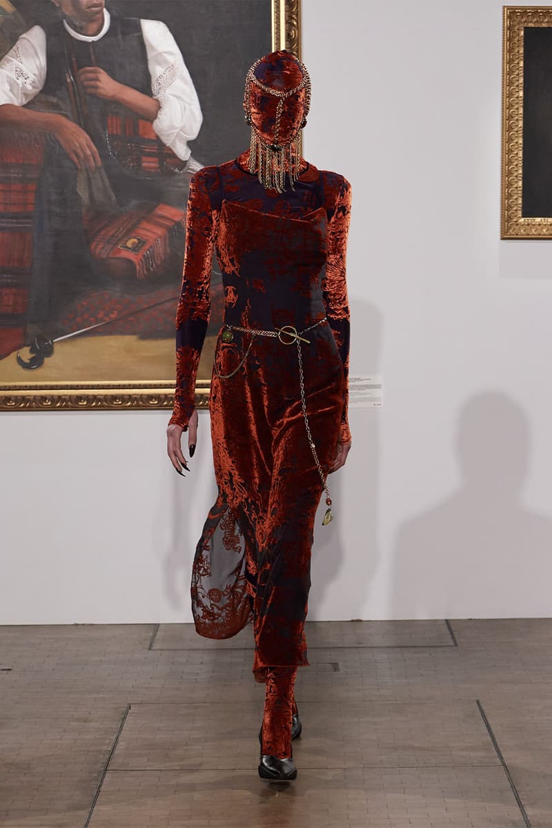 펑크 록의 영향이 가득한 마린 세레 2022 FW 컬렉션 런웨이, 마린 세르, 초승달 패턴, 펑크