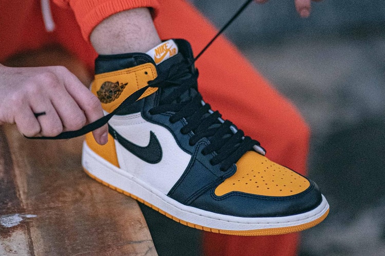 나이키 에어 조던 1 하이 '옐로 토' 실물 상세 사진 유출