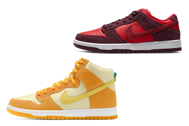 나이키 SB, 두 가지 과일에서 영감받은 덩크 2종 공식 이미지 공개