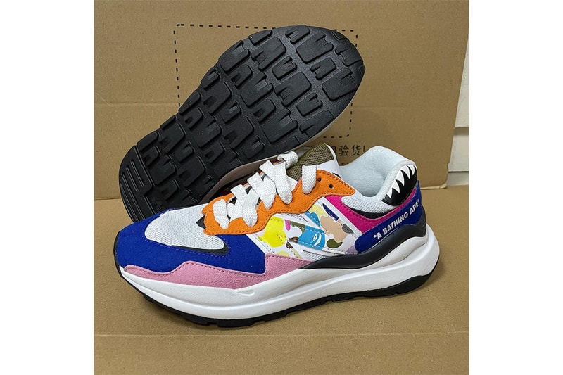 베이프 x 뉴발란스 57/40 2종 실물 사진 유출, bape, 카모, 뉴발, 5740