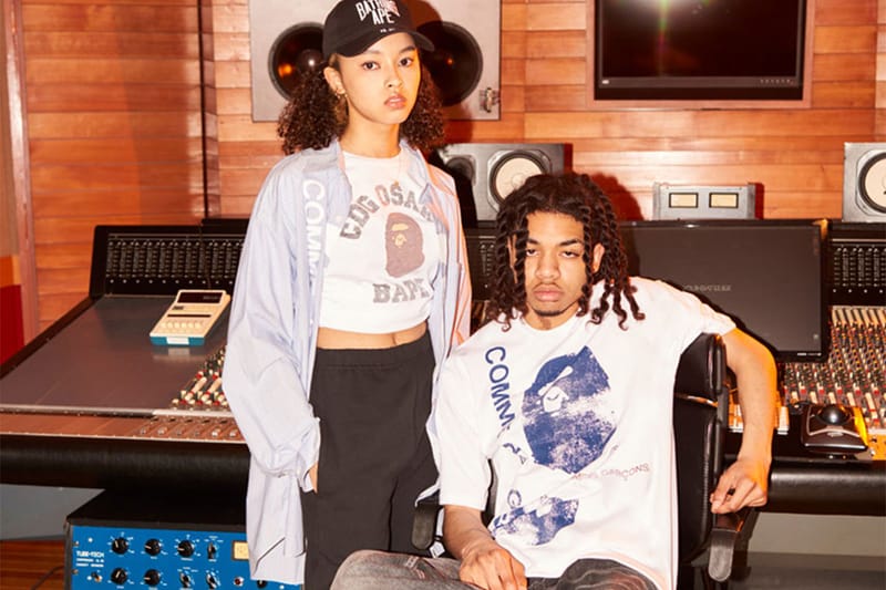 꼼 데 가르송 x 베이프, 힙합 컬처에서 영감받은 새 컬렉션 출시