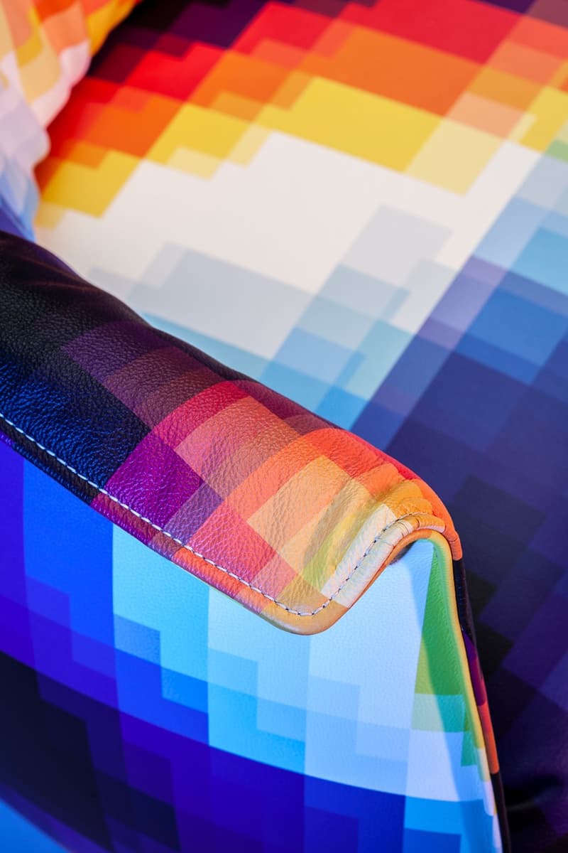 poltrona frau furniture arm chair felipe pantone artist exclusive archibald anniversary collaboration italian leather