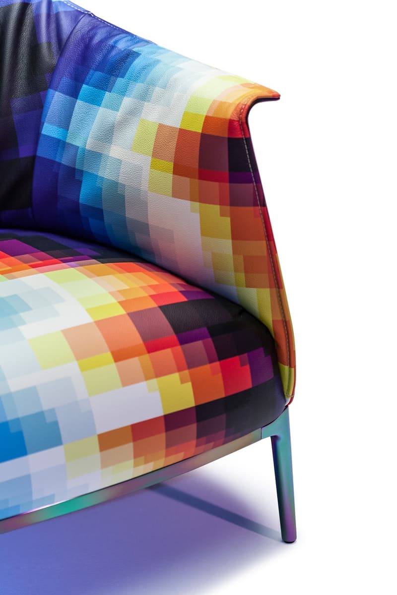 poltrona frau furniture arm chair felipe pantone artist exclusive archibald anniversary collaboration italian leather
