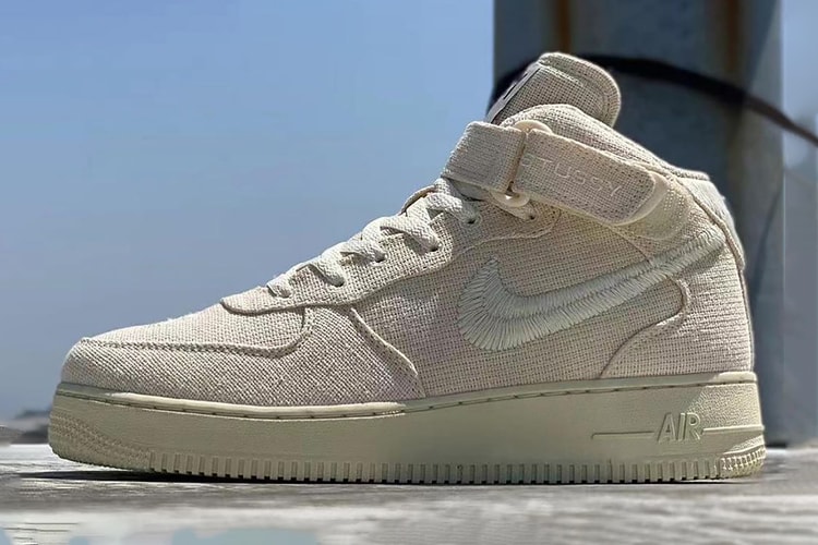 스투시 x 나이키 에어 포스 1 미드 '포실' 실물 유출