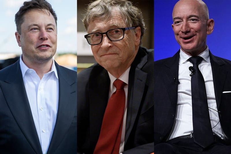 세계 상위 부자 3명, 5개월 동안 약 1백43조 원 손실 봤다