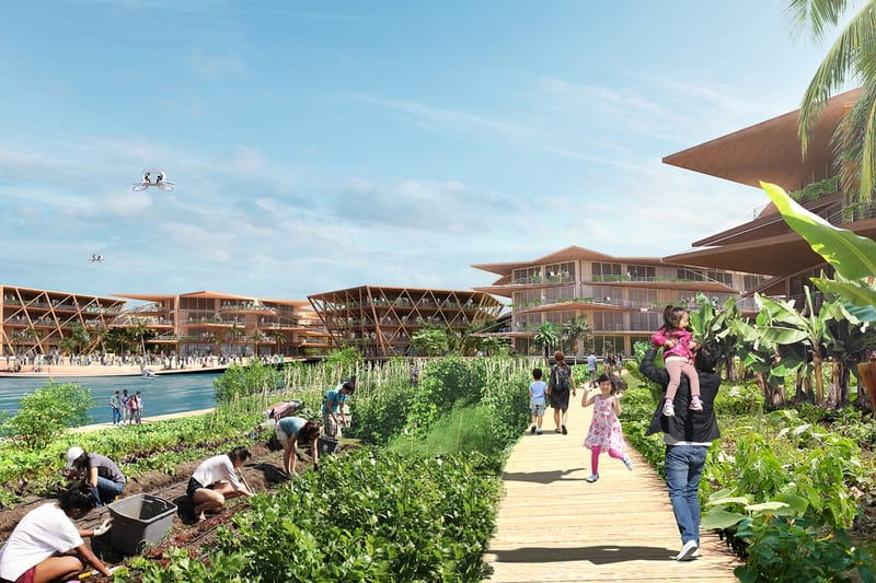 부산에 건설되는 세계 최초 해상도시의 상세 사진 & 영상 공개