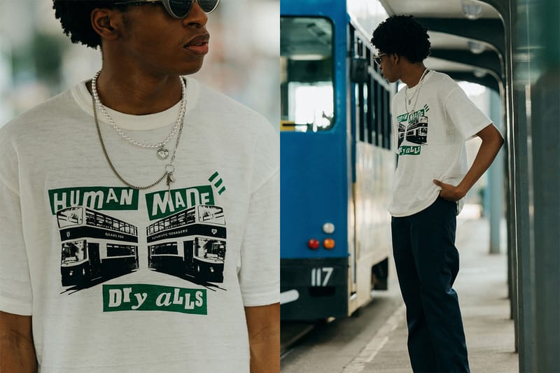 휴먼 메이드 x HBX, 홍콩 트램에서 영감받은 협업 티셔츠 출시