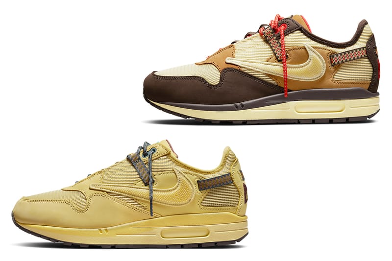 트래비스 스콧 x 나이키 에어 맥스 1 '캑터스 브라운' & '캑터스 골드' 국내 출시