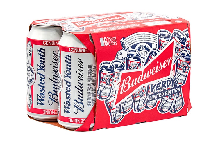베르디의 웨이스티드 유스 x 버드와이저 협업 한정판 맥주 출시