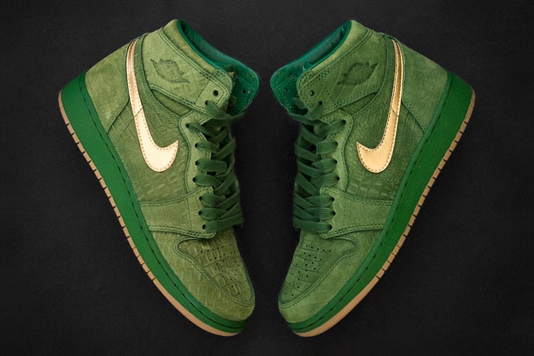 마이클 조던의 딸 자스민 조던의 에어 조던 1 '그린 크록' PE 살펴보기