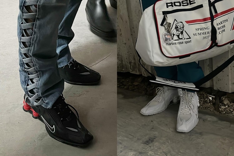 마틴 로즈 x 나이키 샥스 MR4 근접 사진 공개