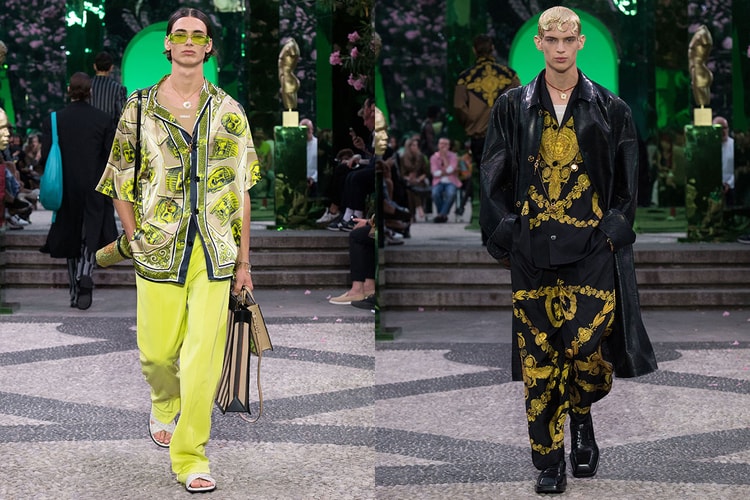 바로크와 팝의 만남, 베르사체 2023 SS 컬렉션 런웨이