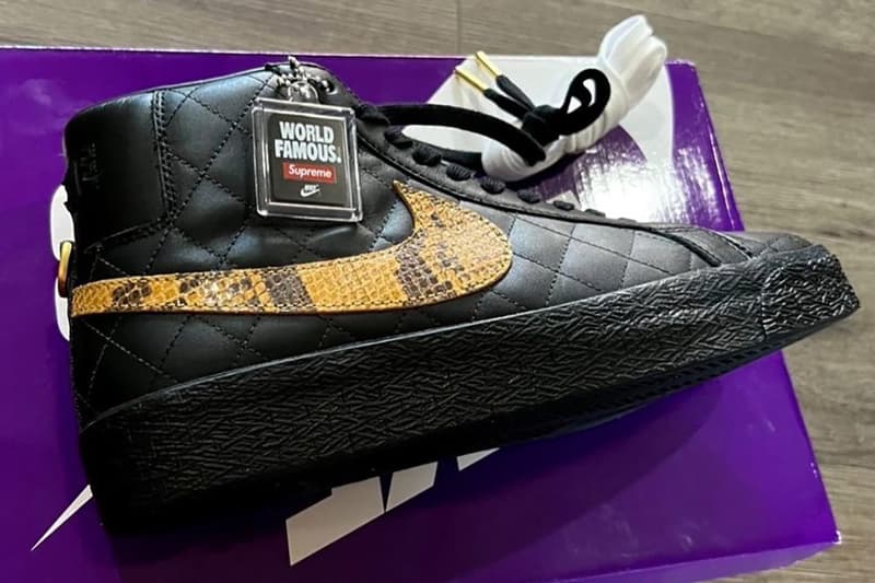 16년 만에 재출시? 슈프림 x 나이키 블레이저 미드 '블랙' 실물 유출, 나프림