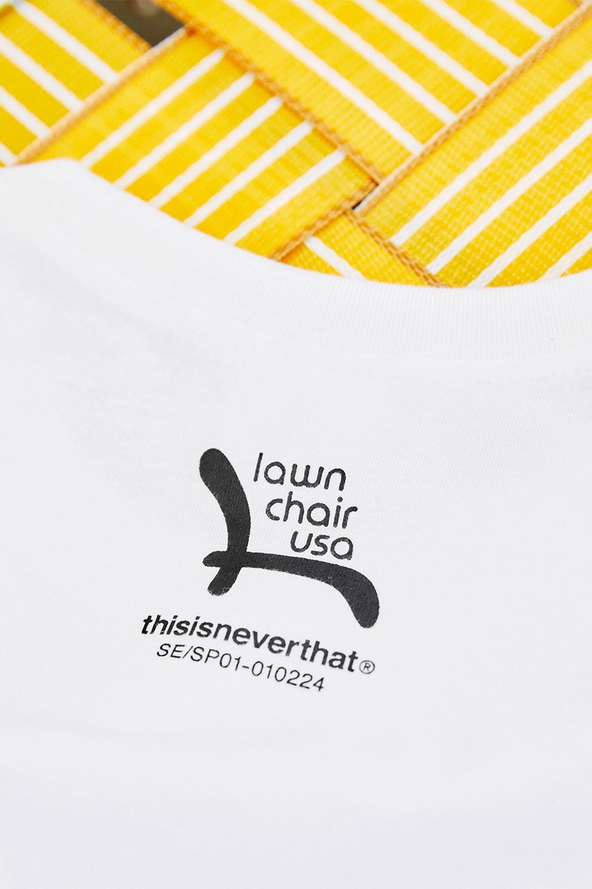 디스이즈네버댓 x 론체어, 협업 티셔츠 및 아웃도어 의자 출시 정보