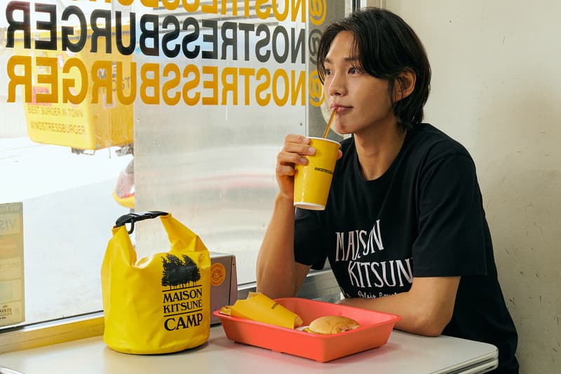 HBX의 '메종 키츠네 캠핑백' 무료 증정 이벤트, 방수백, 노스트레스버거, 웰컴 레코즈, 고어 플랜트 서울