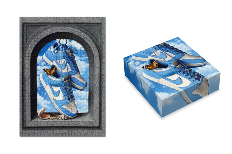 캐시 에거, 나이키 덩크 로우 '유니버시티 블루'를 활용한 퍼즐 출시