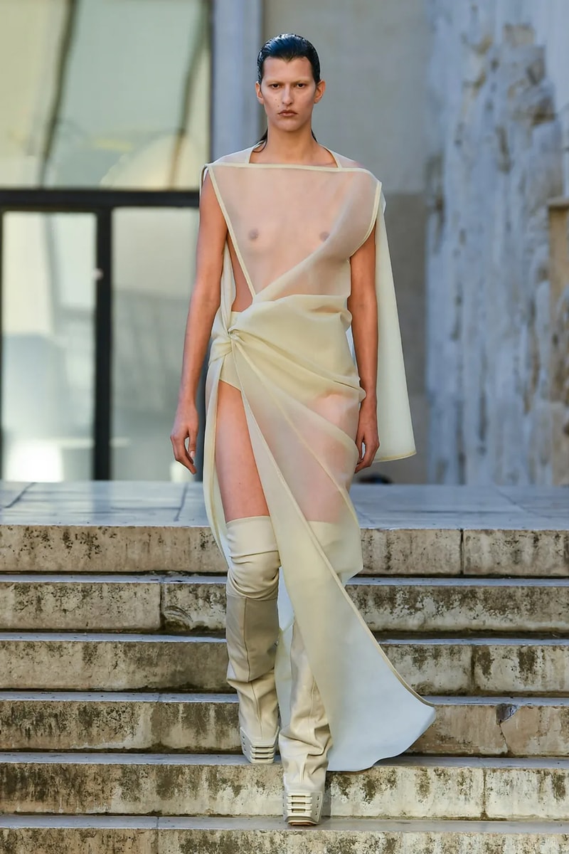 릭 오웬스 2023 SS 'EDFU' 컬렉션 런웨이 감상하기, 파리 패션위크