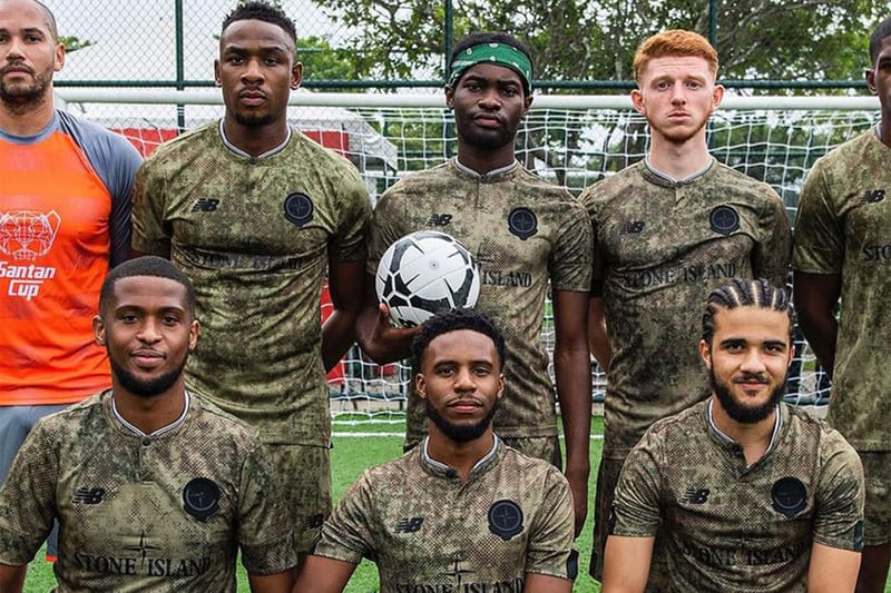 스톤 아일랜드 x 뉴발란스의 협업 축구 유니폼이 공개됐다