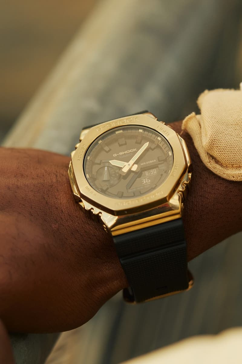 지샥, 2100과 5600 모델을 재해석한 신제품 공개 g-shock new gold metal black watches