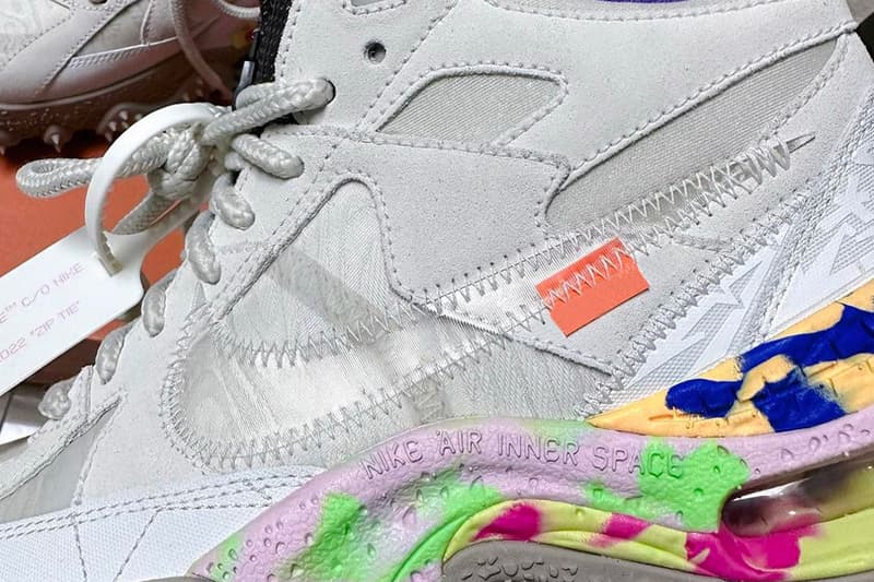 오프 화이트 x 나이키 '에어 테라 포마'의 첫 유출 사진, 버질 아블로, 옵화, 콜라보