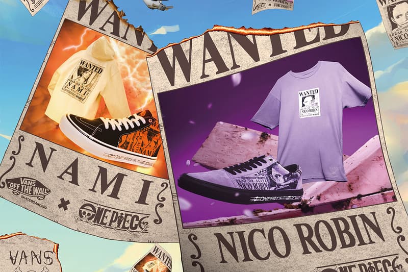 '원피스' x 반스 협업 컬렉션 국내 출시 정보, 스니커, 어패럴, 스케이트-하이, 어센틱, 올드스쿨, 슬립온, 에라, 펑크 하자드, 루피, 밀짚모자, 악마의 열매, 티셔츠