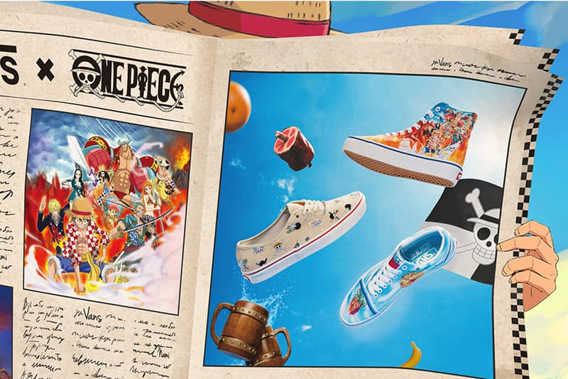 '원피스' x 반스 협업 컬렉션 국내 출시 정보, 스니커, 어패럴, 스케이트-하이, 어센틱, 올드스쿨, 슬립온, 에라, 펑크 하자드, 루피, 밀짚모자, 악마의 열매, 티셔츠
