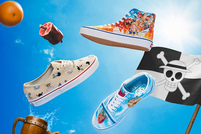 '원피스' x 반스 협업 컬렉션 국내 출시 정보, 스니커, 어패럴, 스케이트-하이, 어센틱, 올드스쿨, 슬립온, 에라, 펑크 하자드, 루피, 밀짚모자, 악마의 열매, 티셔츠