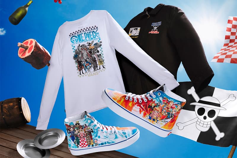 '원피스' x 반스 협업 컬렉션 국내 출시 정보, 스니커, 어패럴, 스케이트-하이, 어센틱, 올드스쿨, 슬립온, 에라, 펑크 하자드, 루피, 밀짚모자, 악마의 열매, 티셔츠