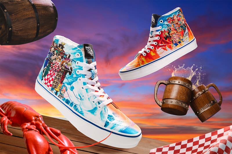 '원피스' x 반스 협업 컬렉션 국내 출시 정보, 스니커, 어패럴, 스케이트-하이, 어센틱, 올드스쿨, 슬립온, 에라, 펑크 하자드, 루피, 밀짚모자, 악마의 열매, 티셔츠