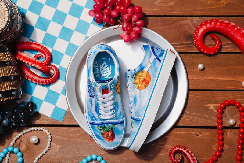 '원피스' x 반스 협업 컬렉션 국내 출시 정보, 스니커, 어패럴, 스케이트-하이, 어센틱, 올드스쿨, 슬립온, 에라, 펑크 하자드, 루피, 밀짚모자, 악마의 열매, 티셔츠