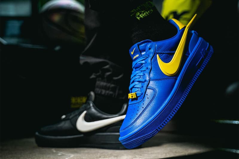 앰부시 x 나이키 에어 포스 1 '블루/옐로' 착용 사진 살펴보기, ambush, nike, af1, blue, yellow