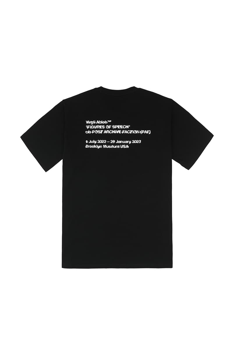 포스트 아카이브 팩션, 버질 아블로의 '피겨스 오브 스피치' 머천다이즈 출시, 파프, 오프화이트, 버질아블로