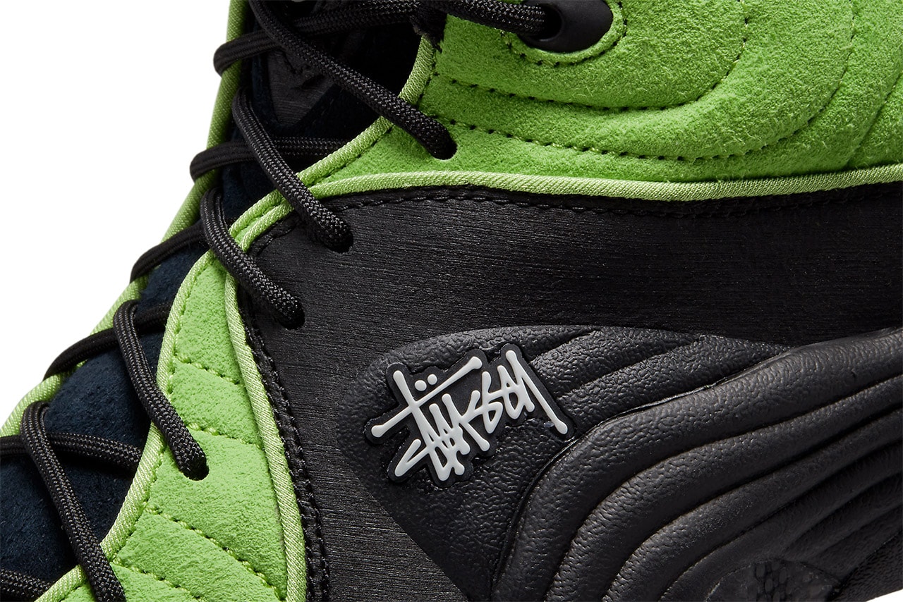 스투시 x 나이키 에어 맥스 페니 2 '블랙/그린' 공식 사진, 앤서니 페니 하더웨이, 신발