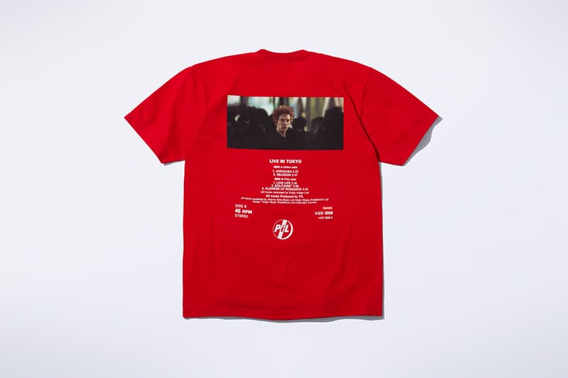 슈프림, 펑크 밴드 '퍼블릭 이미지 리미티드’와의 협업 컬렉션 출시, 존 라이든, 섹스 피스톨즈