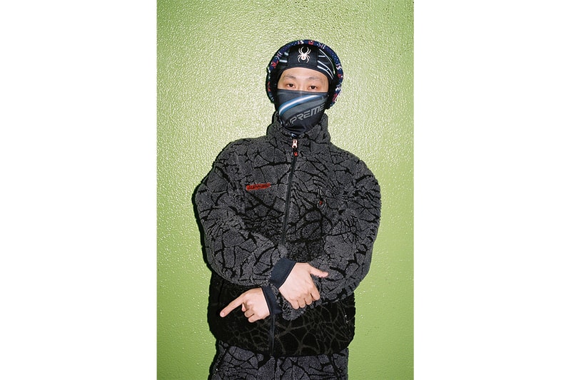 슈프림 x 스파이더 2022 협업 의류 컬렉션 출시 정보, 플리스재킷, 스키웨어, 발라클라바