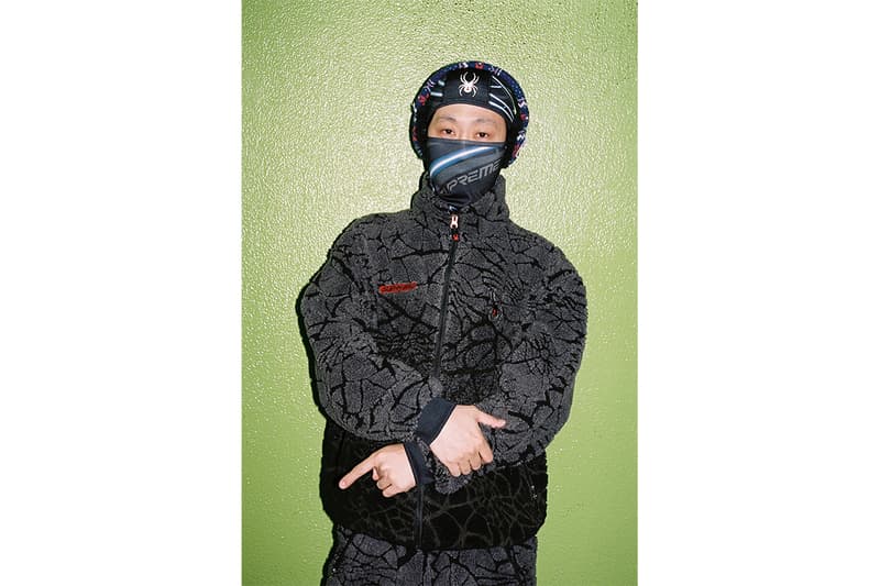 슈프림 x 스파이더 2022 협업 의류 컬렉션 출시 정보, 플리스재킷, 스키웨어, 발라클라바