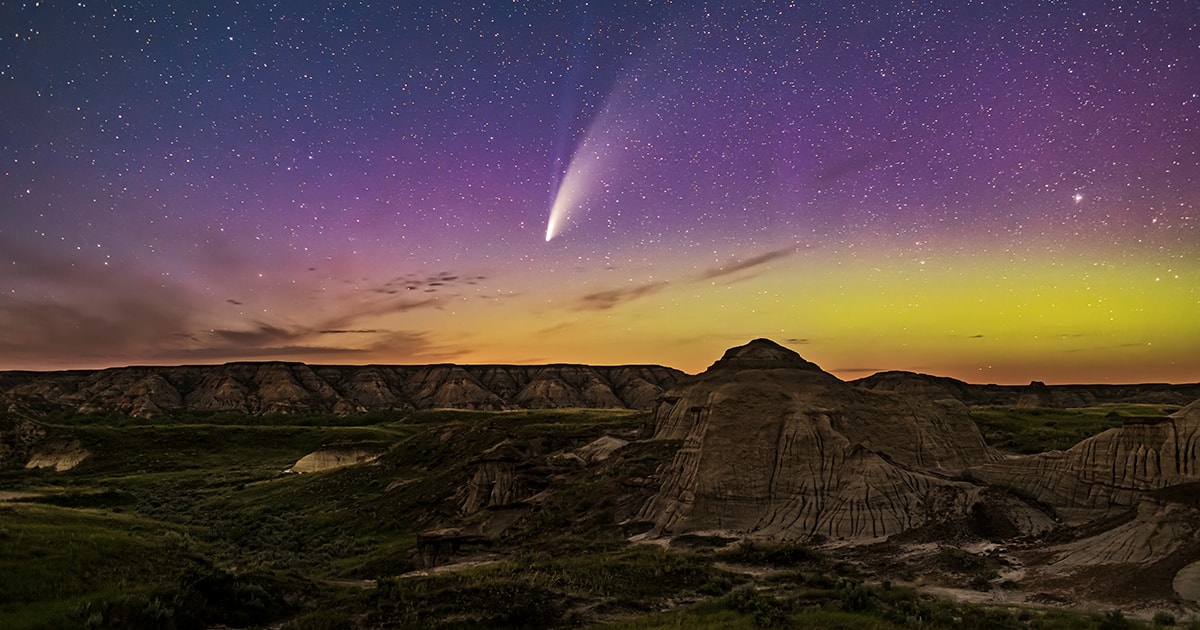놓치면 다시 볼 수 없는 ‘초록색 혜성’이 설 연휴에 관측된다, 나사, 천문대, 우주, 별똥별