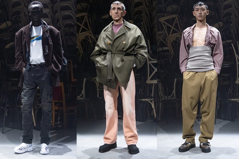 1970년대 테일러링을 활용한 마리아노 2023 가을, 겨울 컬렉션 런웨이