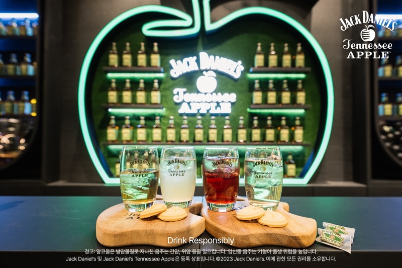 풋사과와 위스키의 상큼한 조화, 잭 다니엘스 '잭 애플' 출시 및 팝업 정보 jack daniels jack apple launch pop up store 