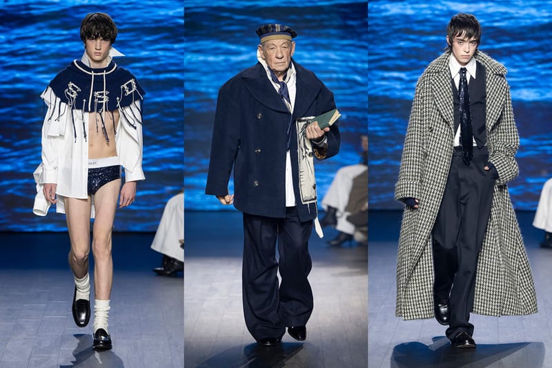 이안 맥켈런이 등장한 S.S.달리 2023년 FW 컬렉션 런웨이