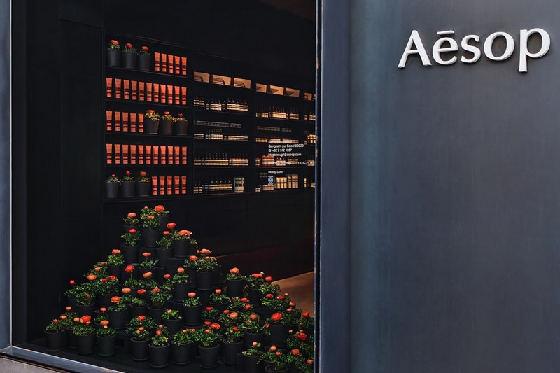 이솝 스토어가 봄을 담은 VM 디스플레이로 새롭게 단장했다 aesop store