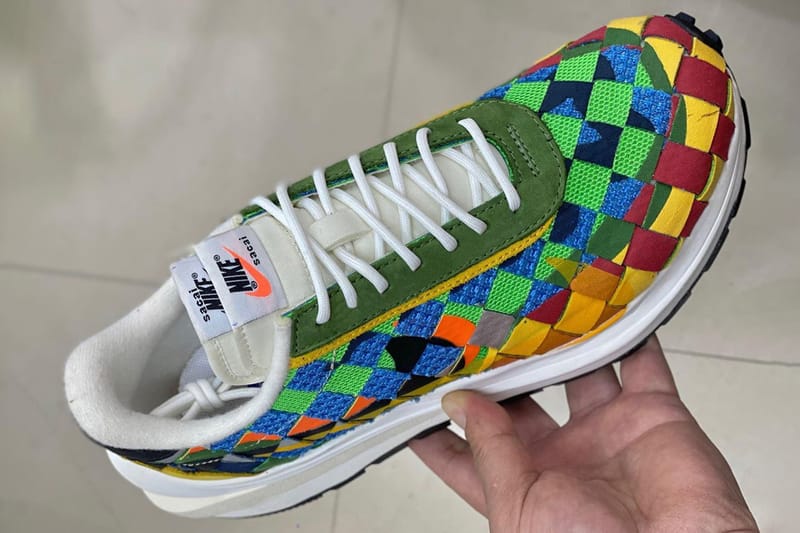 미출시된 사카이 x 나이키 와플 우븐 ‘멀티컬러’가 공개됐다