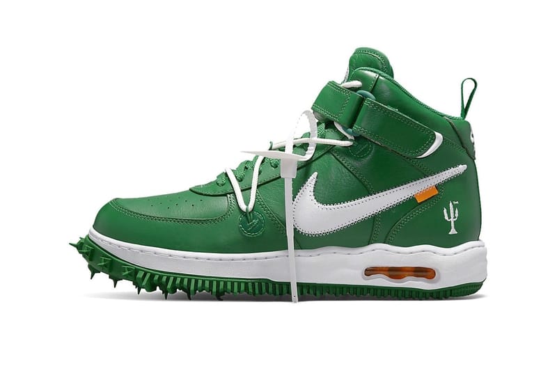 오프 화이트 x 나이키 에어 포스 1 미드 ‘파인 그린’ 국내 출시 정보