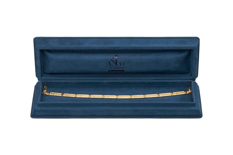 슈프림 x 제이콥앤코 인그레이빙 링크 브레이슬릿 2종 곧 출시된다?