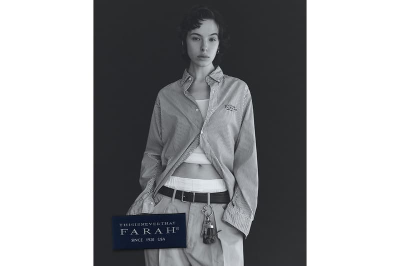 디스이즈네버댓 x 파라 협업 제품군 출시 소식, 디스이즈네버댓, 파라, thisisneverthat, farah, collaboration, 협업
